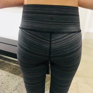 Lululemon High Times Leggings - Cyber Stripe, yoga